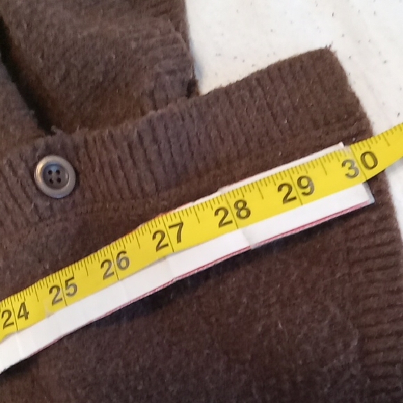 Aerie Women's Size Medium Deep Brown Button-Up Cardigan. Knobby - Picture 9 of 11